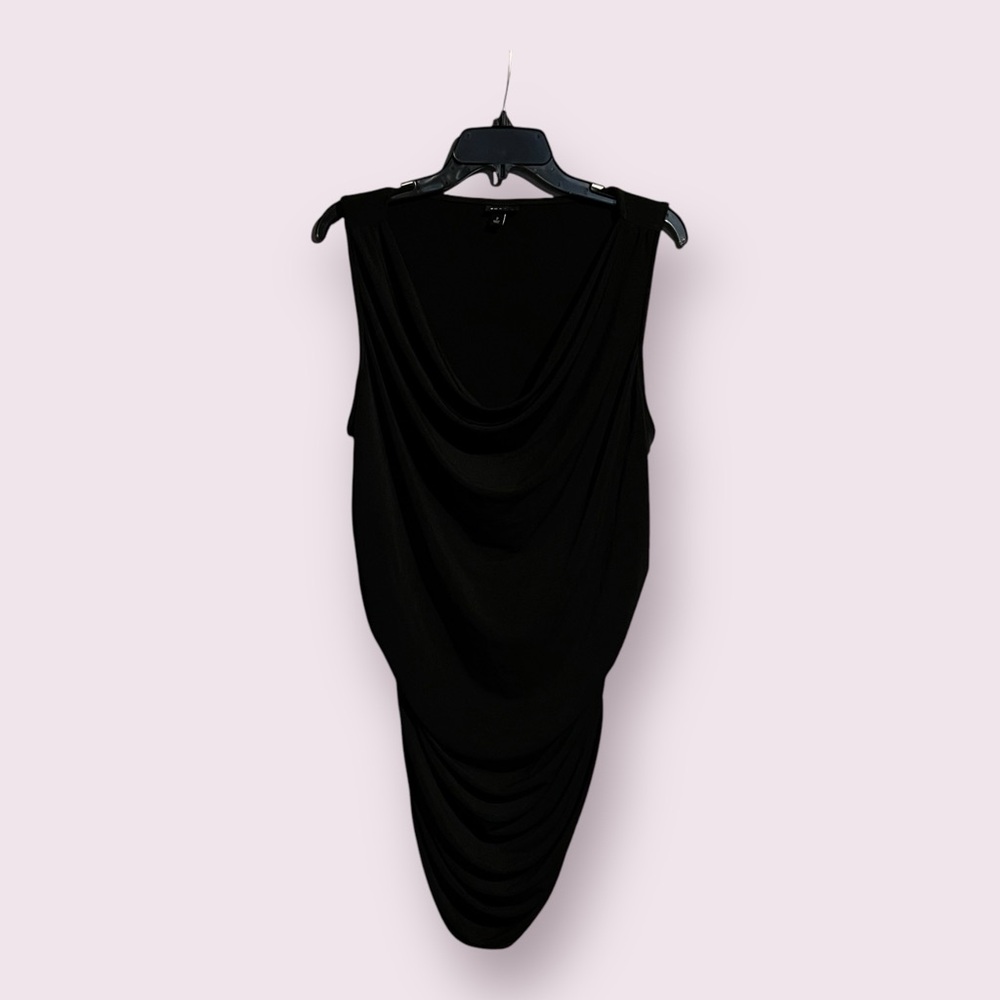 Torrid Side Gathered Black Dress Size 2